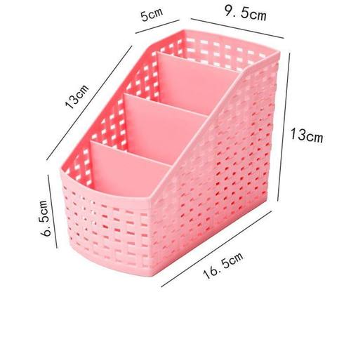 创意防藤编造型多格化妆品收纳盒 新款杂物分类收纳整理盒
