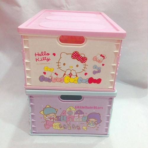 书本收纳箱可折叠书箱家用装书箱子学生书籍整理收纳盒卡通塑料大