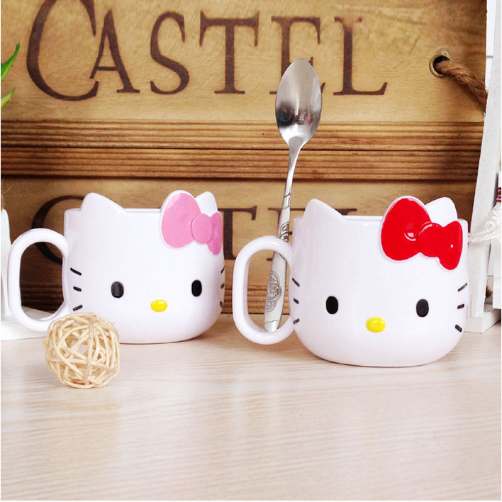 2018hellokitty水杯个性创意儿童牙刷杯子塑料漱口杯宝宝洗漱杯