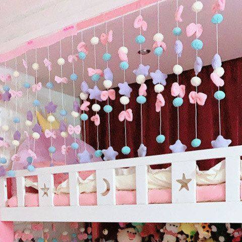 玄关门帘帘子免打孔家用挂帘装饰隔断帘卧室挂饰半帘网红2020新款