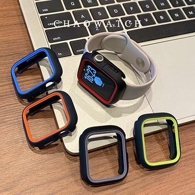 双色软壳适用于苹果手表s11保护壳apple男女款iwatchs987s10代se