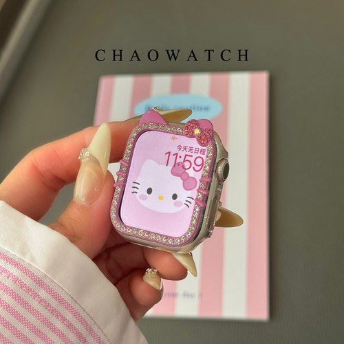 镶钻Kitty猫iwatch109811保护壳