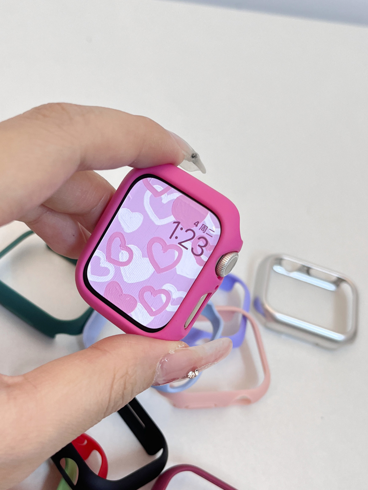 适用苹果手表保护壳iwatch8套applewatch7ultra手表壳s8硬壳表壳