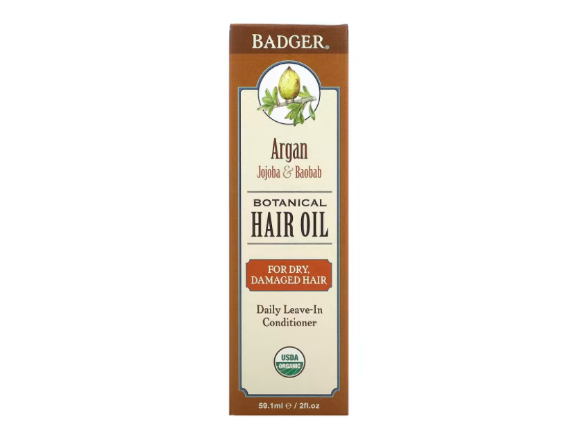 现货美国Badger argan hair oil发油摩洛哥坚果 荷荷巴 猴面包2oz 美发护发/假发 护发精油 原图主图