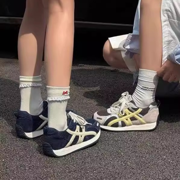 真皮牛皮！断码清仓女单鞋运动鞋阿甘鞋系带舒适百搭休闲鞋25239