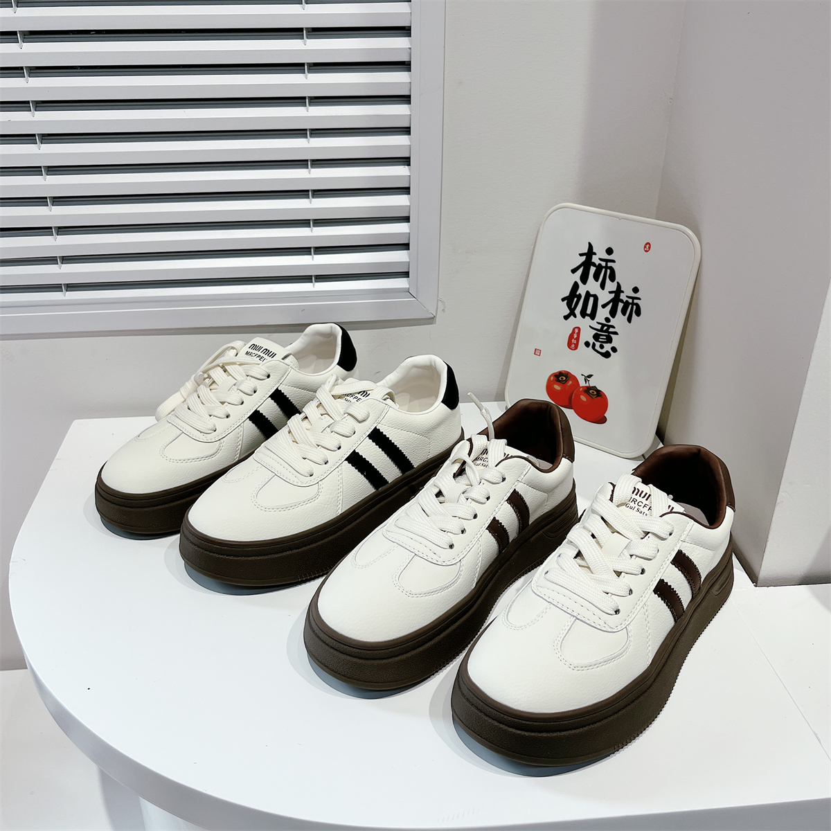 真皮牛皮！断码清仓女单鞋德训鞋运动鞋休闲鞋系带软底123-16277