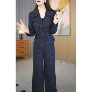 新款 两件套女2026年春季 领长袖 时尚 春秋套装 气质妈妈修身 高档西装