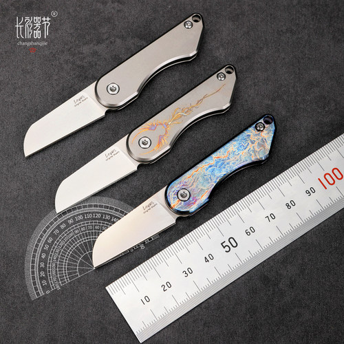 小翅膀M390粉末神钢钥匙小刀