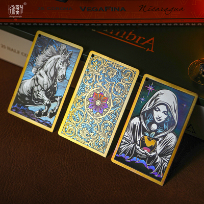 长衫器节重新洗牌艺术钛合金卡牌