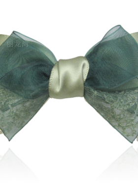 手工蝴蝶结发饰 521清新蕾丝发卡 韩版小号顶夹流海夹