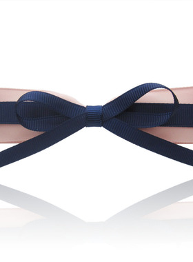 丽龙湾手工缎带蝴蝶结发饰 日韩发夹发卡头花 韩国版头饰顶夹423