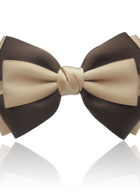 302丽龙湾 多层缎带顶夹头饰品 手工高端定制日韩发夹 蝴蝶结发饰