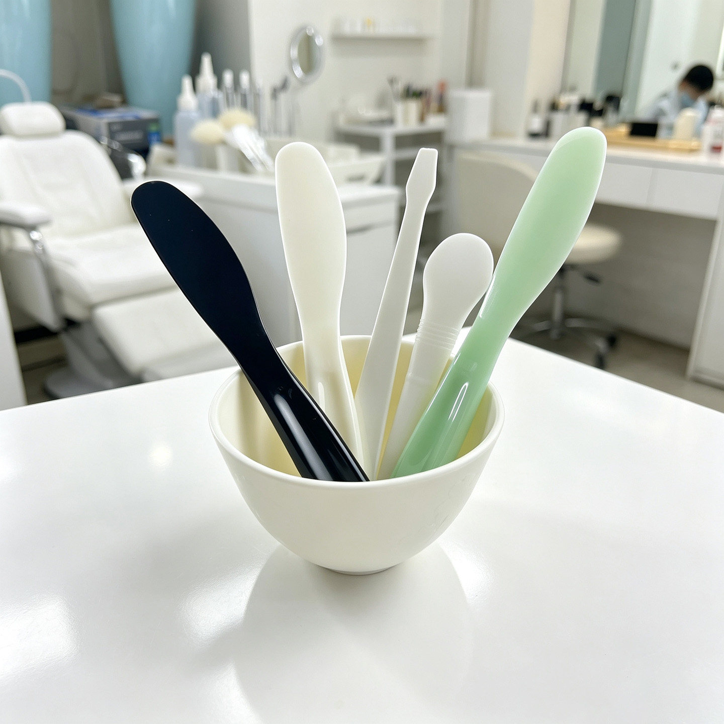 9.9包邮透明面膜棒调面膜碗棒 DIY自制面膜刷量勺调面膜刮搅拌