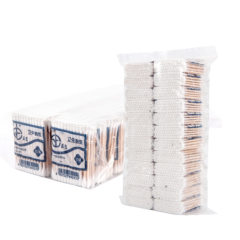 包邮纹绣家用美容院专用大包一次性卫生棉签棉棒1400支经济超值