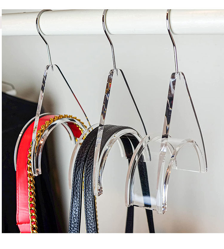 手提包挂钩新款奢华亚克力透明包包架挂钩衣柜存储整理收纳用挂钩
