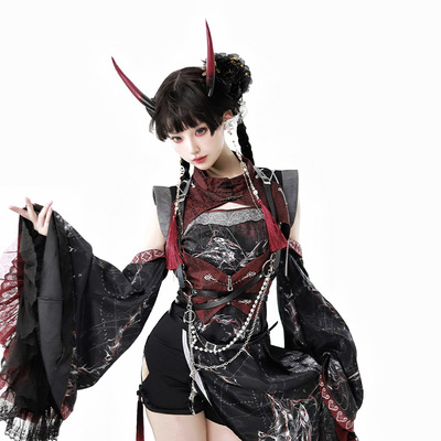 彼岸荆棘中华武术娘国风套装万圣节角色扮演lolita裙系类原创设计