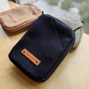 油蜡帆布奇葩A6活页记事本拉链手账笔记本收纳包大容量2025最新款