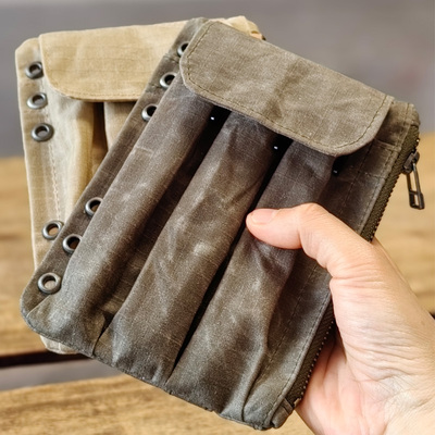 帆布拉链收纳包活页替换