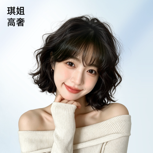 琪姐假发全真人发丝轻薄透气无痕