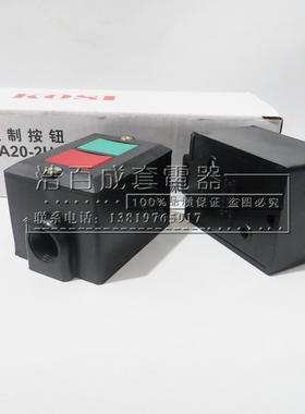 控制按钮盒 LA20-2H 押扣开关 双位开关 启动开关 自复位