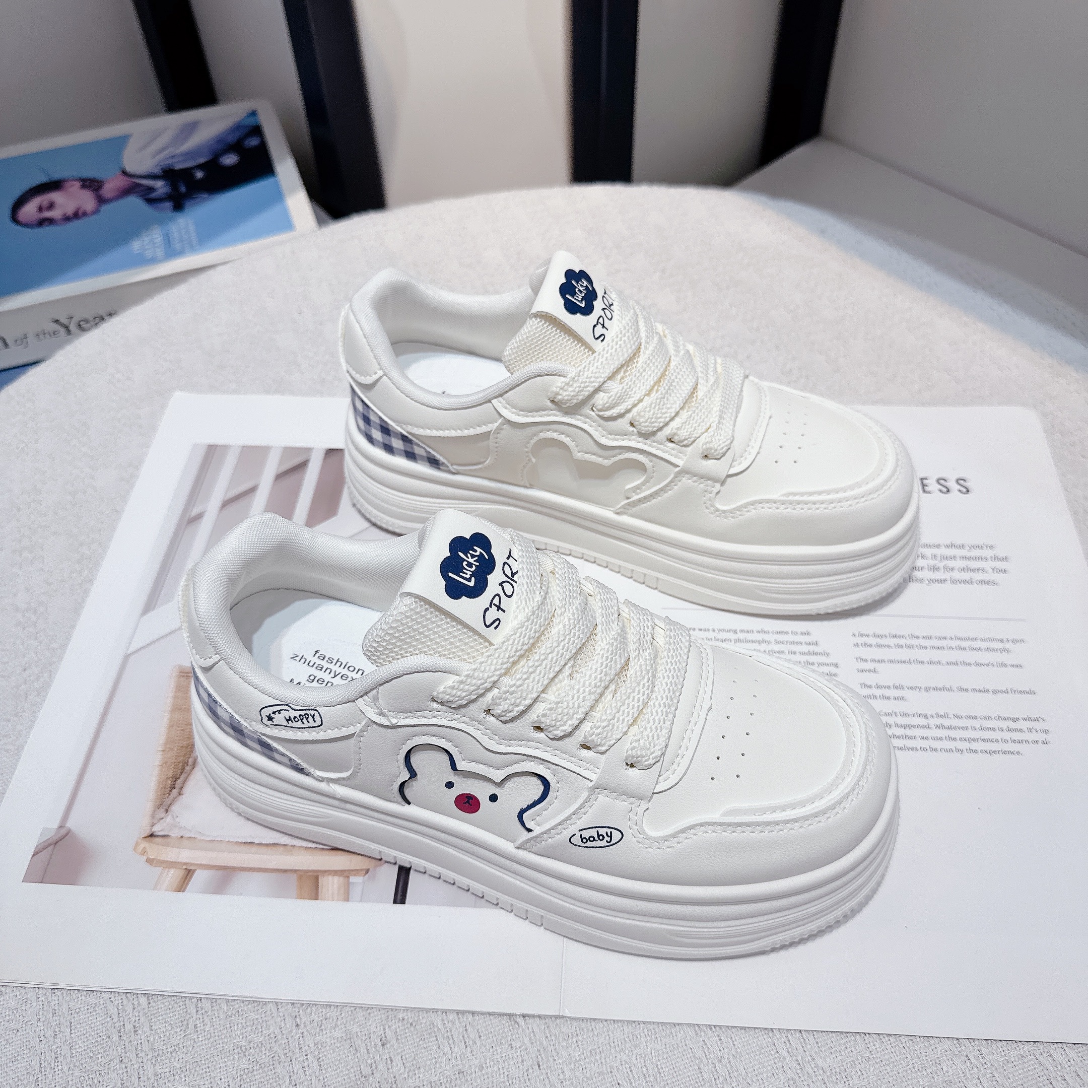 厚底小白鞋女款2025年春秋季新款