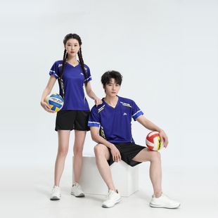 定制印字速干羽毛球服女大赛气排球团队运动乒乓球服套装男上衣