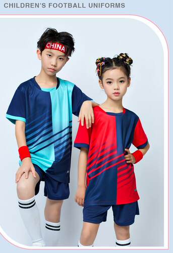 儿童足球服套装男童女生夏季学生训练服比赛队服定制足球运动球衣