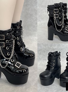 【TE BJD】4分3分女BJD娃娃鞋子impl68高跟鞋短靴大力力胖4肉四SD