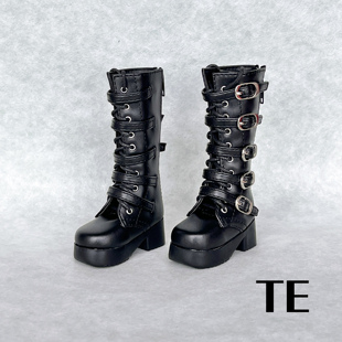 【TE BJD】4分3分长靴 多重扣搭 1/4MSD 1/3SD BJD娃娃朋克鞋子