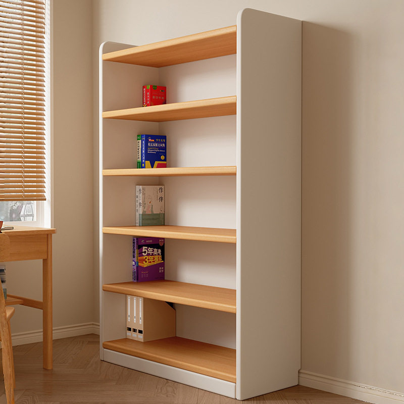 实木书架置物架落地客厅一体靠墙收纳柜子储物柜学生家用儿童书柜,住宅家具,书架,淘宝优惠券,粉丝福利购,淘宝优惠卷