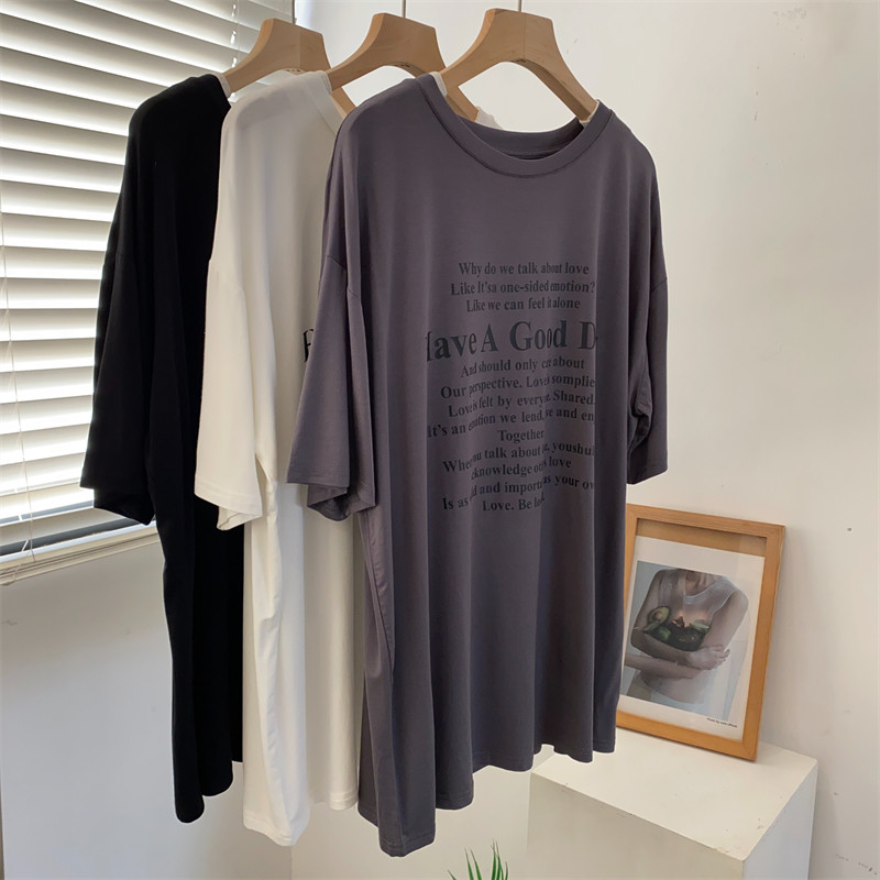 纯欲风性感垂感柔软字母短袖遮肉显瘦T恤女宽松春夏装舞蹈瑜伽服,女装/女士精品,T恤,淘宝优惠券,粉丝福利购,淘宝优惠卷