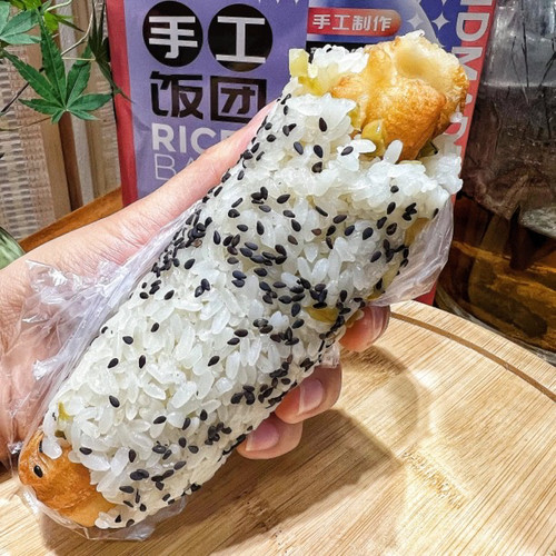 榨菜油条加热即食糯米饭团