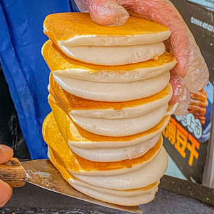 上海米饭饼大米饼美食农家米饼米饭饼米糕发糕好吃香糯早餐糕点