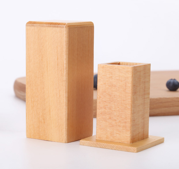 创意复古牙签盒客厅牙签筒瓶日式牙签罐饭店欧式简约木质牙签桶