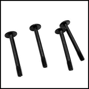 电脑冷排风扇长螺丝30mm长 6#32牙规 黑色圆头十字 粗牙螺纹3.4MM