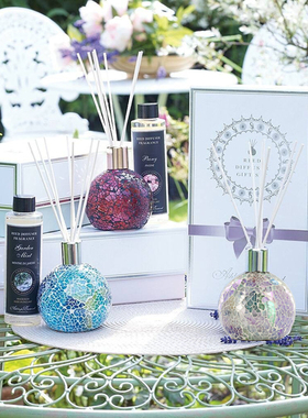 Ashleigh＆Burwood英国进口香薰精油无火藤条陶瓷马赛克香薰礼盒