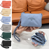 多隔层零钱包尼龙布手拿包轻便钥匙包耳机包硬币收纳包卡包小钱包