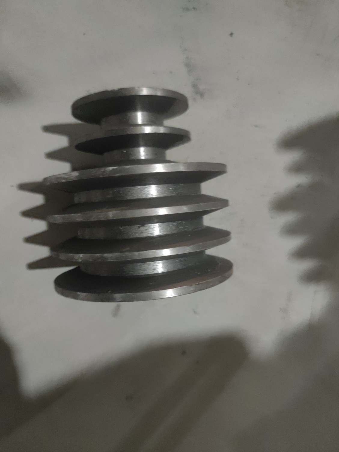 圣地膨化机双机专用皮带轮宝塔轮B型皮带轮5槽三大两小内孔25mm
