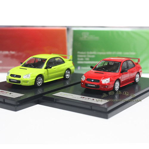 斯巴鲁翼豹 IMPREZA WRX静态合金汽车模型1:64收藏摆设场景礼品