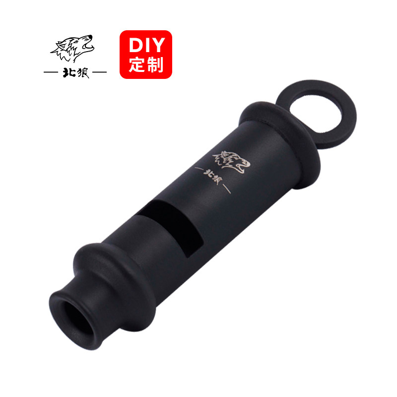 北狼碳黑户外求生双腔口哨高频应急求救信号超大音量纯铜哨/0618