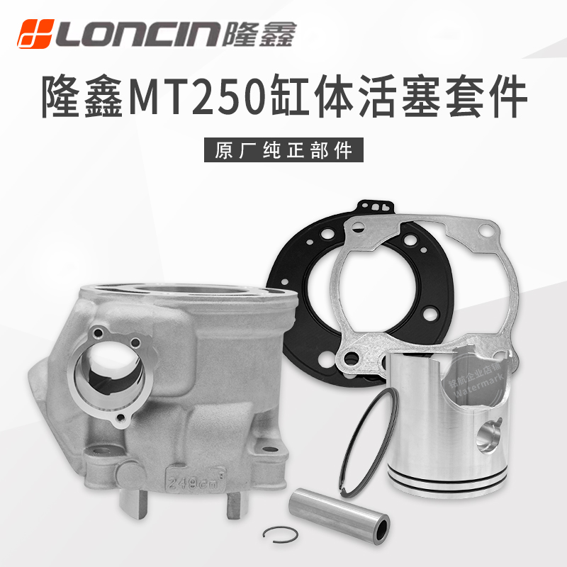 恒舰两冲隆鑫MT250发动机套缸