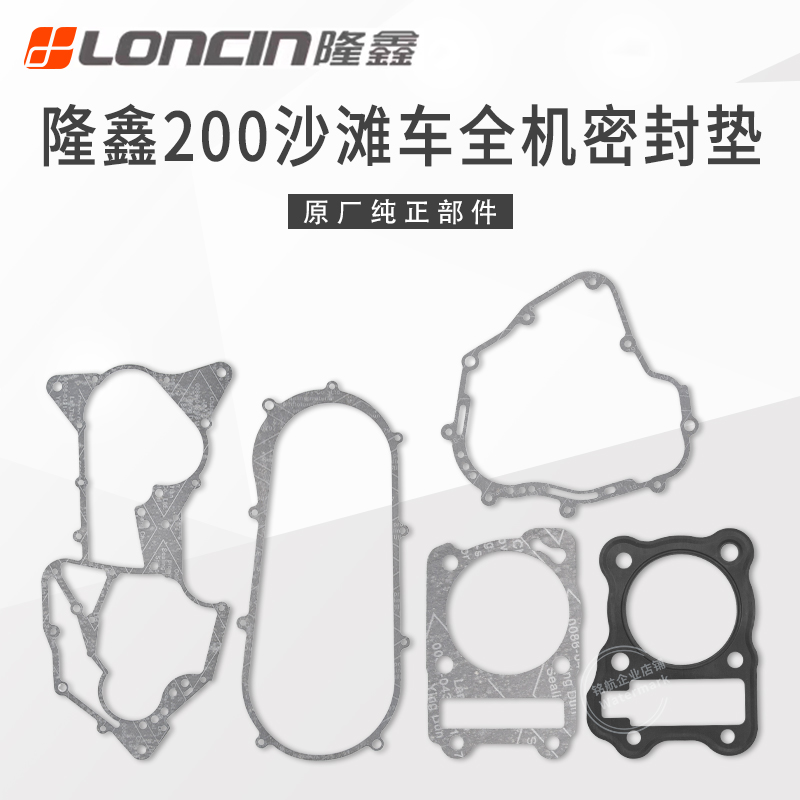 隆鑫LX200沙滩车发动机全机纸垫
