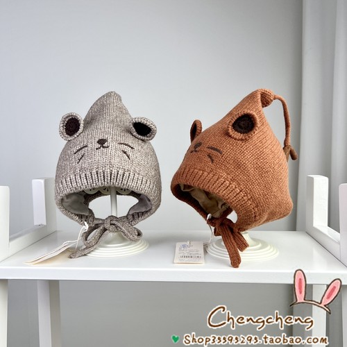 百搭新款双层柔软2025针织套头帽