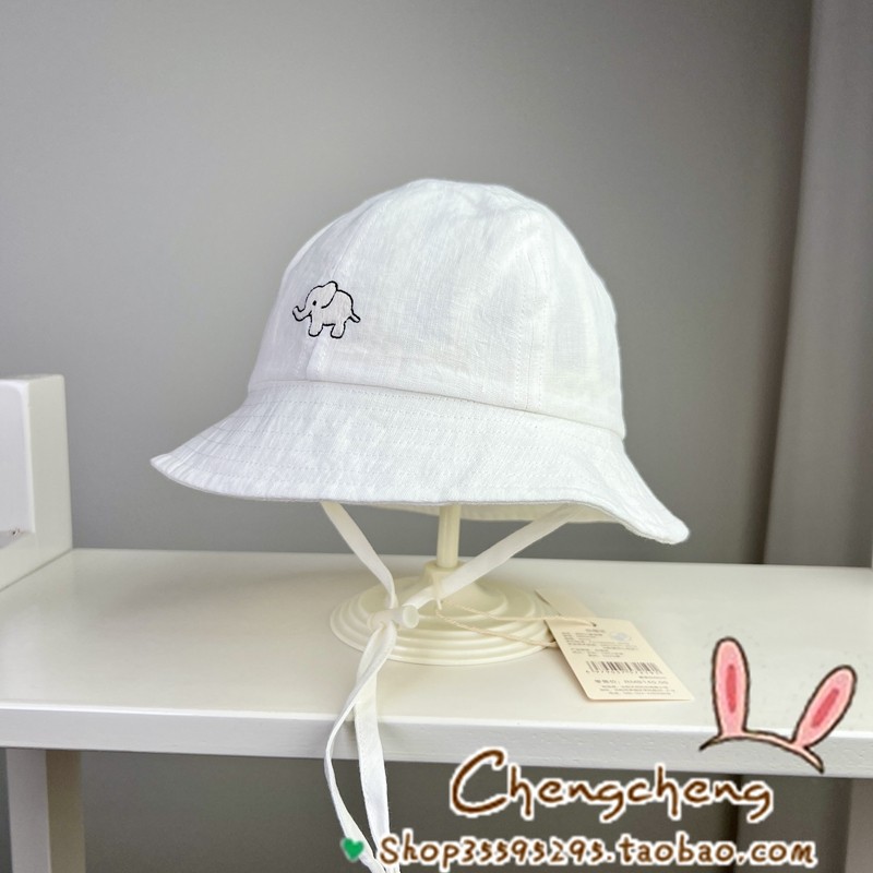 木然良品春季新款男女宝宝婴儿童简约小象亚麻纯色遮阳渔夫盆帽子,童装/婴儿装/亲子装,帽子,淘宝优惠券,粉丝福利购,淘宝优惠卷