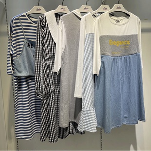 品牌孕妇装 a字裙圆领孕妇外出服体恤 清仓捡漏特价