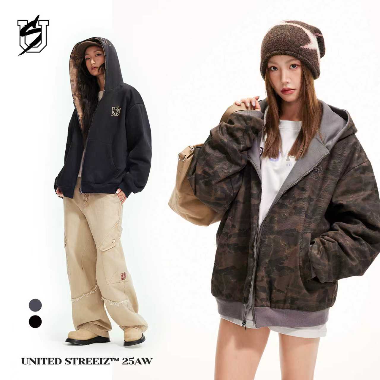 US联邦街牌双面穿夹克