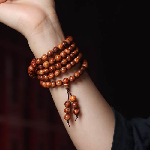 海南黄花梨手串男士佛珠手链