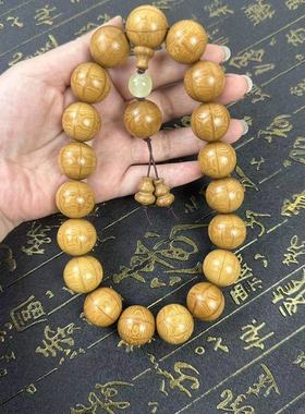 精品六道木手串车挂手持老料降龙木佛珠手串手链男女文玩念珠挂件