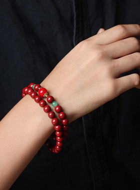 花蕊夫人中药合香珠双圈手串