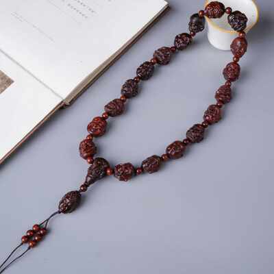 工艺小叶紫檀木貔貅雕刻车载挂件